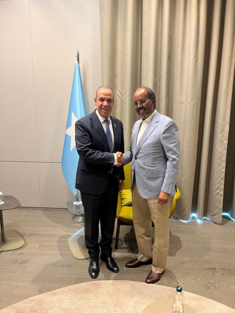 وزير الخارجية المصري والرئيس الصومالي