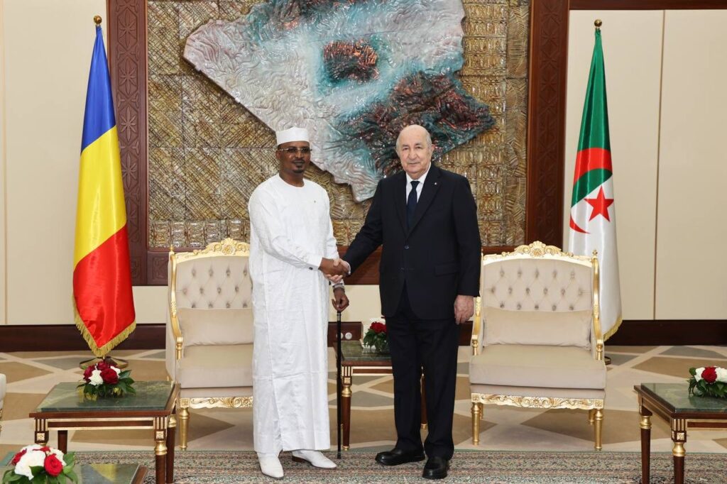 محادثات ثنائية بين الرئيسين الجزائري والتشادي لتعزيز الشراكة