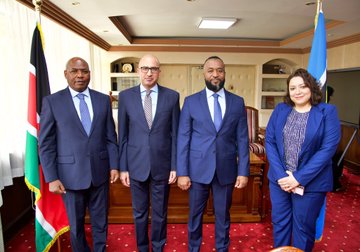 وزير شؤون التعدين والاقتصاد الكيني يلتقي السفير المصري