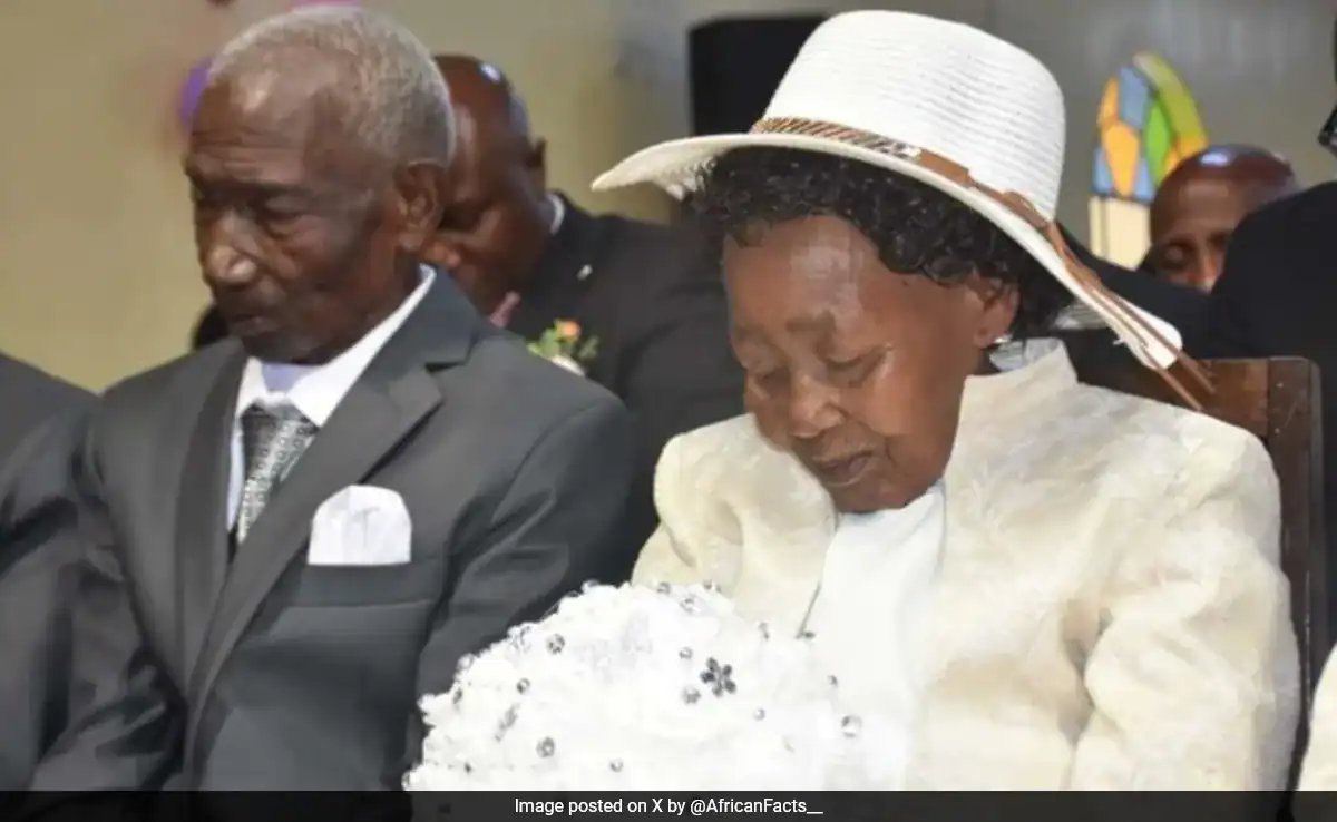 تسعينيان في كينيا يحتفلان بزفافهما