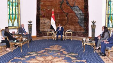 الرئيس السيسي والمفوض الأممي