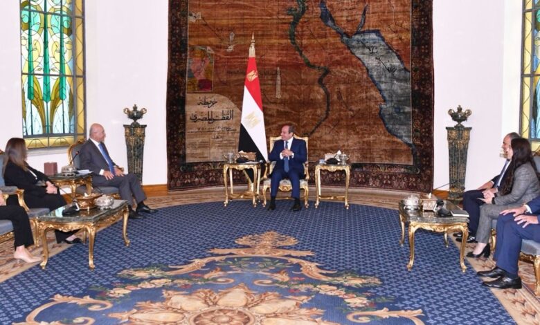 الرئيس السيسي والمفوض الأممي
