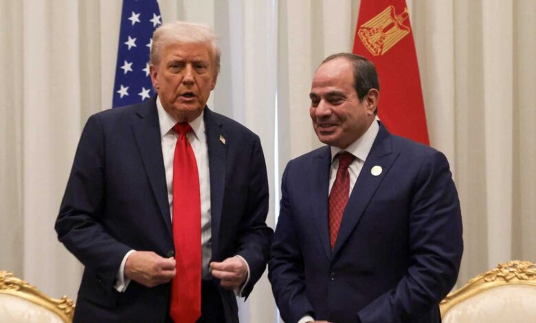 الرئيس السيسي يلتقي ترامب على هامش قمة مجموعة السبع
