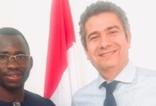 سفير مصر في غينيا يستقبل الرئيس السابق لاتحاد الطلاب الغينيين في القاهرة