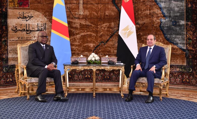 الرئيس السيسي يستقبل نظيره الكنوغولي
