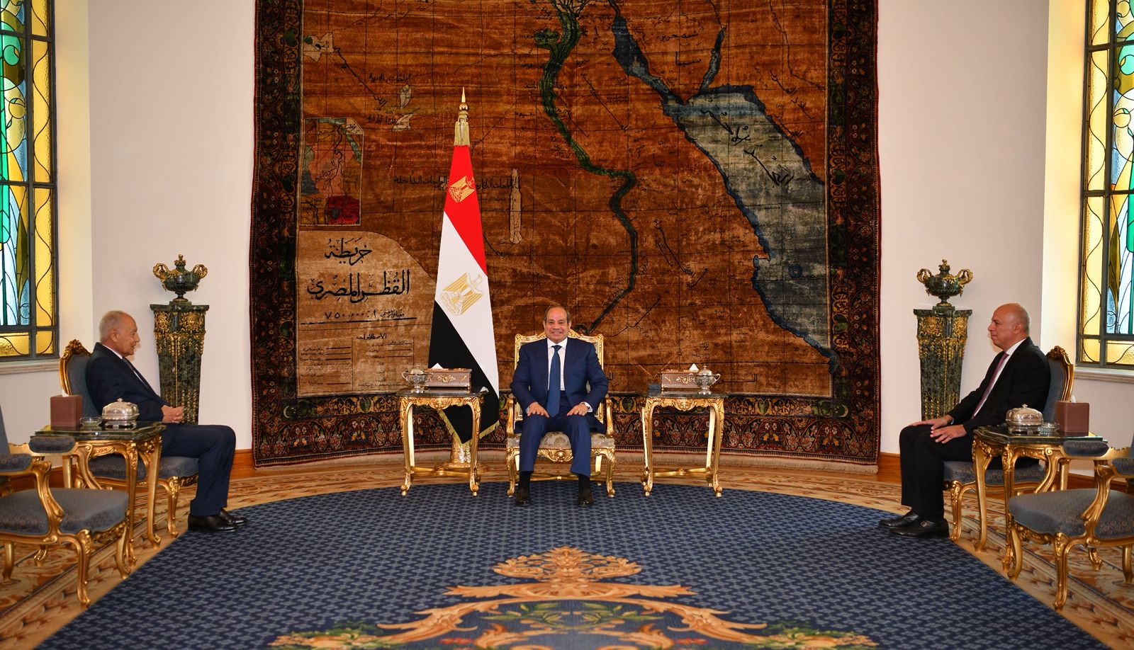 لقاء الرئيس السيسي بأمين عام جامعة الدول العربية