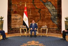 الرئيس السيسي يستقبل المرشح لمنصب أمين جامعة الدول العربية
