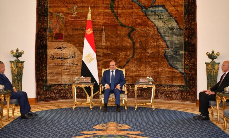 الرئيس السيسي يستقبل المرشح لمنصب أمين جامعة الدول العربية