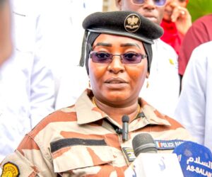 Chadian peacekeeping police support police health center with medical equipment 