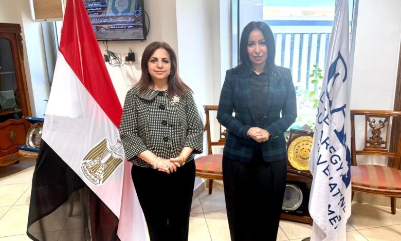 Ambassador Nermin Al-Zawahiri and Editor-in-Chief Sally Atef