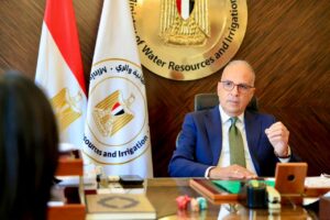 Dr. Hani Sweilem, Minister of Water Resources and Irrigation, and Sally Atef, Chairperson of the Board of Directors and Editor-in-Chief of Zoom Africa News.